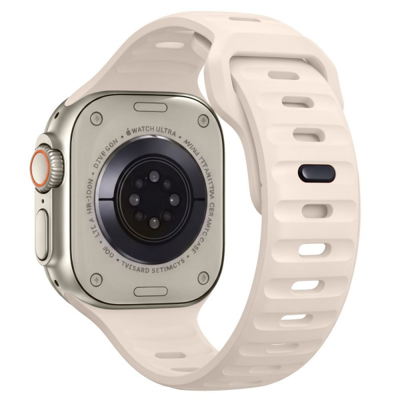 Pulseira Tech-Protect Silicone Line para Apple Watch 8 / 9 / 10 / 11 / 12 / SE / Ultra 44/45/46/49 mm, Stone