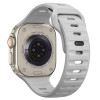 Pulseira Tech-Protect Silicone Line para Apple Watch 8 / 9 / 10 / 11 / 12 / SE / Ultra 44/45/46/49 mm, cinzento lunar