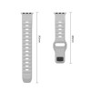 Pulseira Tech-Protect Silicone Line para Apple Watch 8 / 9 / 10 / 11 / 12 / SE / Ultra 44/45/46/49 mm, cinzento lunar