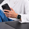 Pulseira Tech-Protect Silicone Line para Apple Watch 8 / 9 / 10 / 11 / 12 / SE / Ultra 44/45/46/49 mm, cinzento lunar