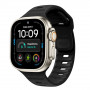 Pulseira Tech-Protect Silicone Line Apple Watch 8 / 9 / 10 / 11 / 12 / SE / Ultra 44/45/46/49 mm, preta