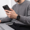Pulseira Tech-Protect Silicone Line Apple Watch 8 / 9 / 10 / 11 / 12 / SE / Ultra 44/45/46/49 mm, preta