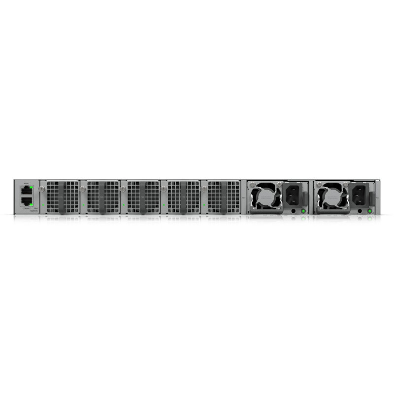 Ubiquiti UniFi Switch 32x QSFP28 100 Gbit, gerido, montável em rack de 19", ecrã tátil de 1,3"