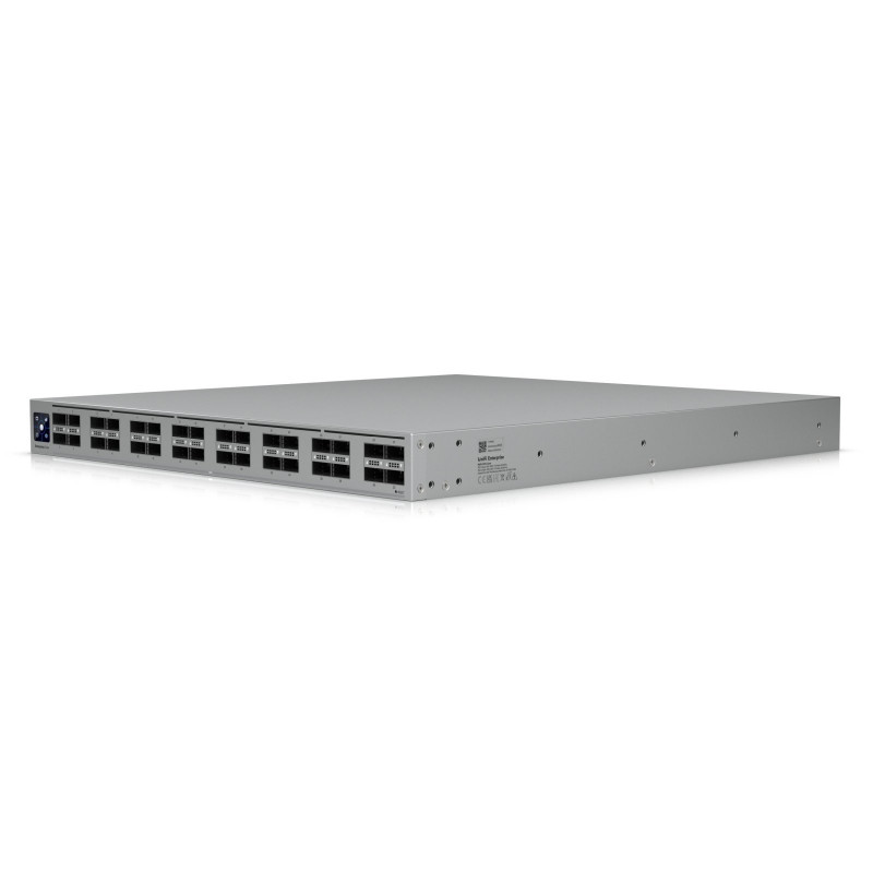 Ubiquiti UniFi Switch 32x QSFP28 100 Gbit, gerido, montável em rack de 19", ecrã tátil de 1,3"