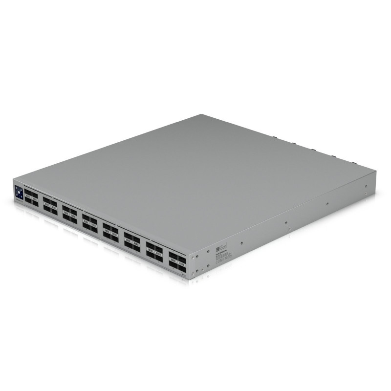 Ubiquiti UniFi Switch 32x QSFP28 100 Gbit, gerido, montável em rack de 19", ecrã tátil de 1,3"