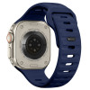Pulseira Tech-Protect Silicone Line para Apple Watch 8 / 9 / 10 / 11 / 12 / SE / Ultra 44/45/46/49 mm, azul atlântico