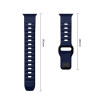 Pulseira Tech-Protect Silicone Line para Apple Watch 8 / 9 / 10 / 11 / 12 / SE / Ultra 44/45/46/49 mm, azul atlântico
