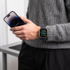 Pulseira Tech-Protect Silicone Line para Apple Watch 8 / 9 / 10 / 11 / 12 / SE / Ultra 44/45/46/49 mm, azul atlântico