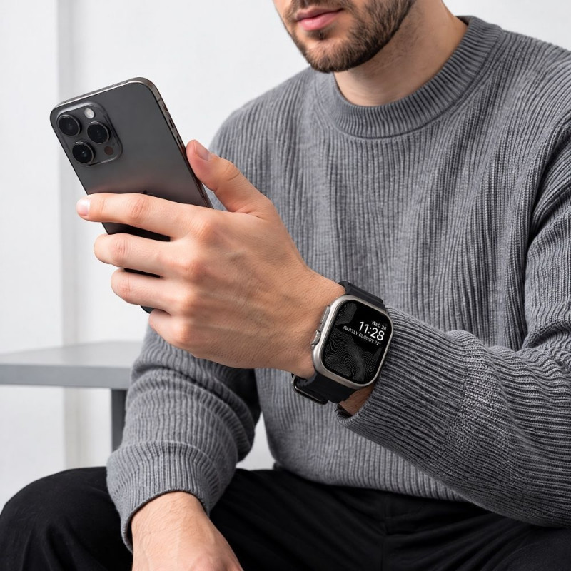 Pulseira Tech-Protect Motion para Apple Watch 8 / 9 / 10 / 11 / 12 / SE / Ultra 44/45/46/49 mm, preta