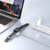 Carregador magnético Tech-Protect MC02 UltraBoost com cabo USB-A 100 cm para Apple Watch, branco