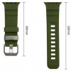 Pulseira Tech-Protect Motion para Apple Watch 8 / 9 / 10 / 11 / 12 / SE / Ultra 44/45/46/49 mm, verde tático