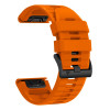 Pulseira Tech-Protect Silicone Garmin Fenix 5 / 6 / 6 Pro / 7 / 8 / 8 Pro / E / 9 / 9 Pro 51 mm, Laranja Sinal