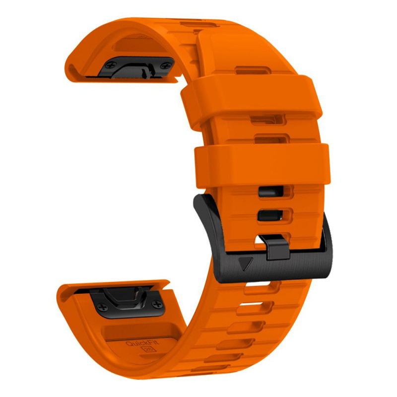 Pulseira Tech-Protect Silicone Garmin Fenix 5 / 6 / 6 Pro / 7 / 8 / 8 Pro / E / 9 / 9 Pro 51 mm, Laranja Sinal