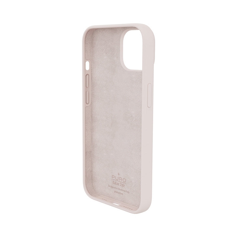 Capa antimicrobiana Puro ICON para Apple iPhone 14 Plus / 15 Plus, rosa areia