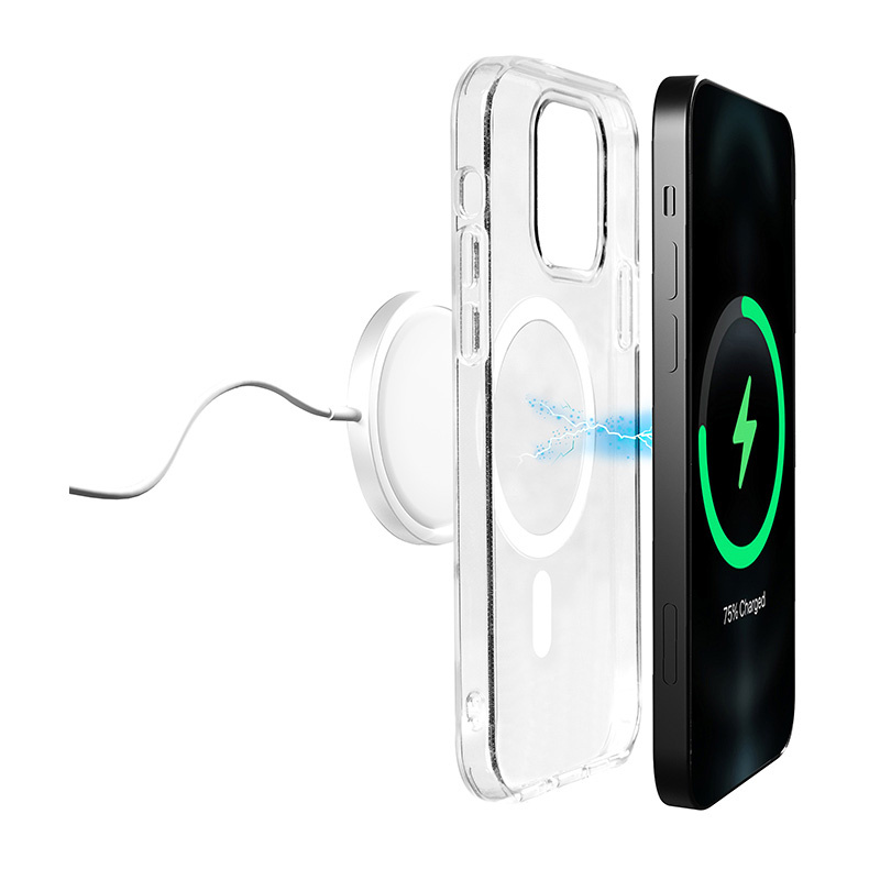 Capa Puro Litemag MagSafe para Apple iPhone 14 Plus / 15 Plus, Transparente