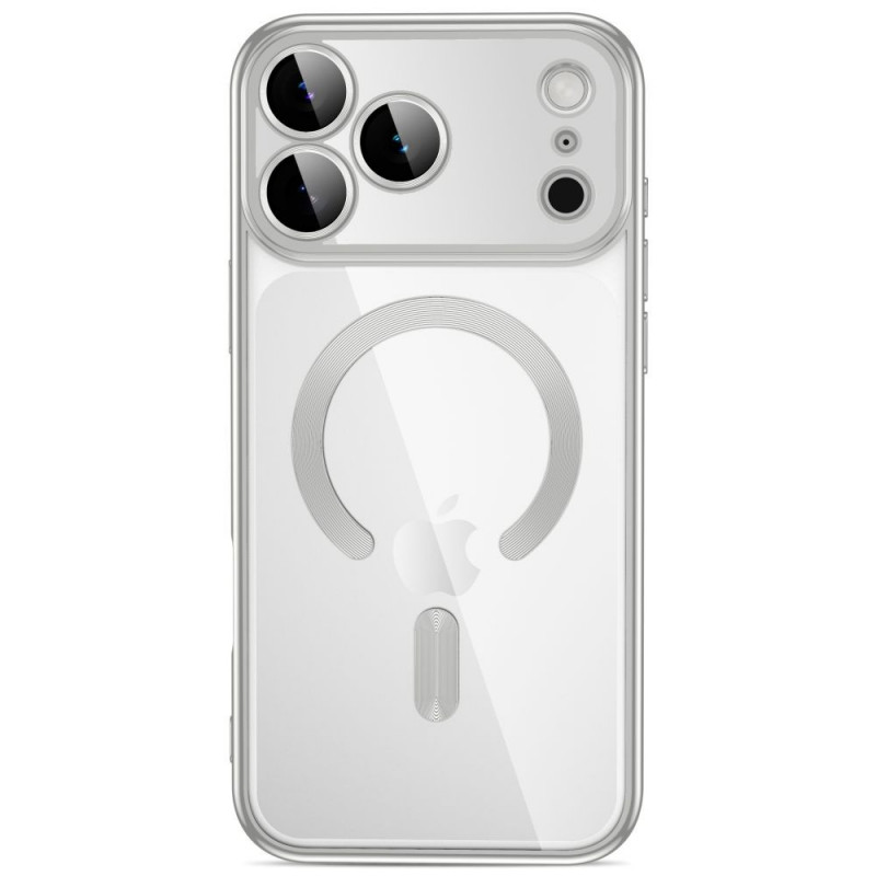 Capa MagSafe Tech-Protect Magflex para Apple iPhone 17 Pro / 18 Pro, prateado brilhante