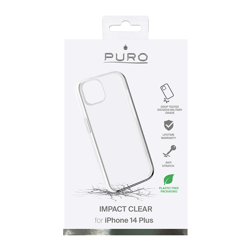 Capa Puro Impact Clear para Apple iPhone 14 Plus / 15 Plus, Transparente