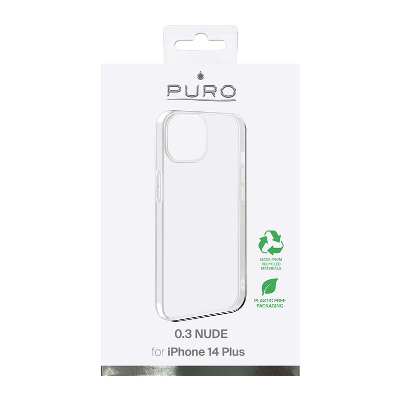 Capa Puro 0.3 Nude para Apple iPhone 14 Plus / 15 Plus, Transparente
