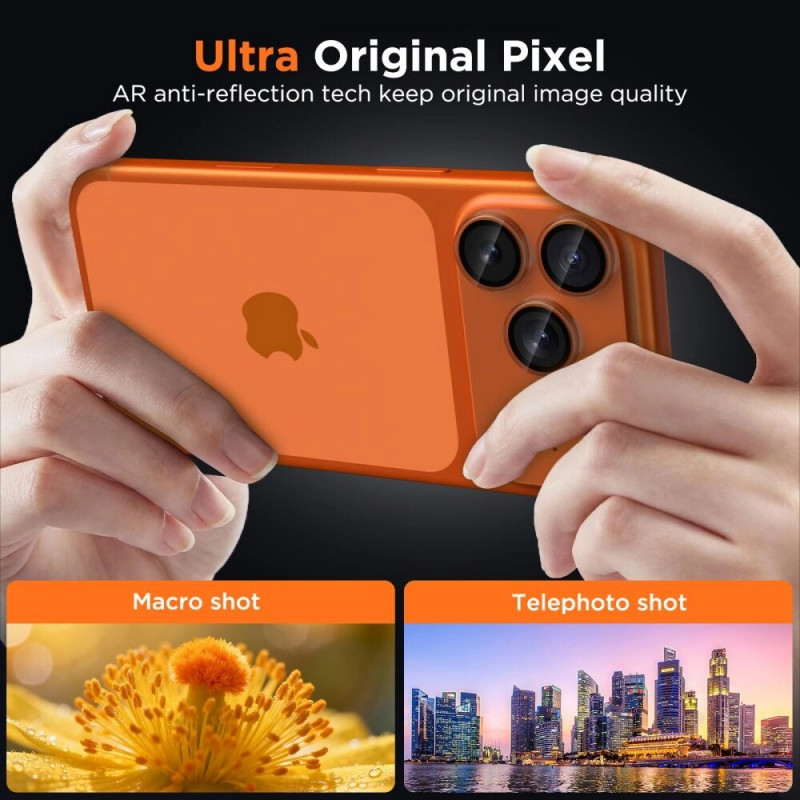Tech-Protect Camfull Fit+ Proteção de Câmara para Apple iPhone 17 Pro, Matte Clear
