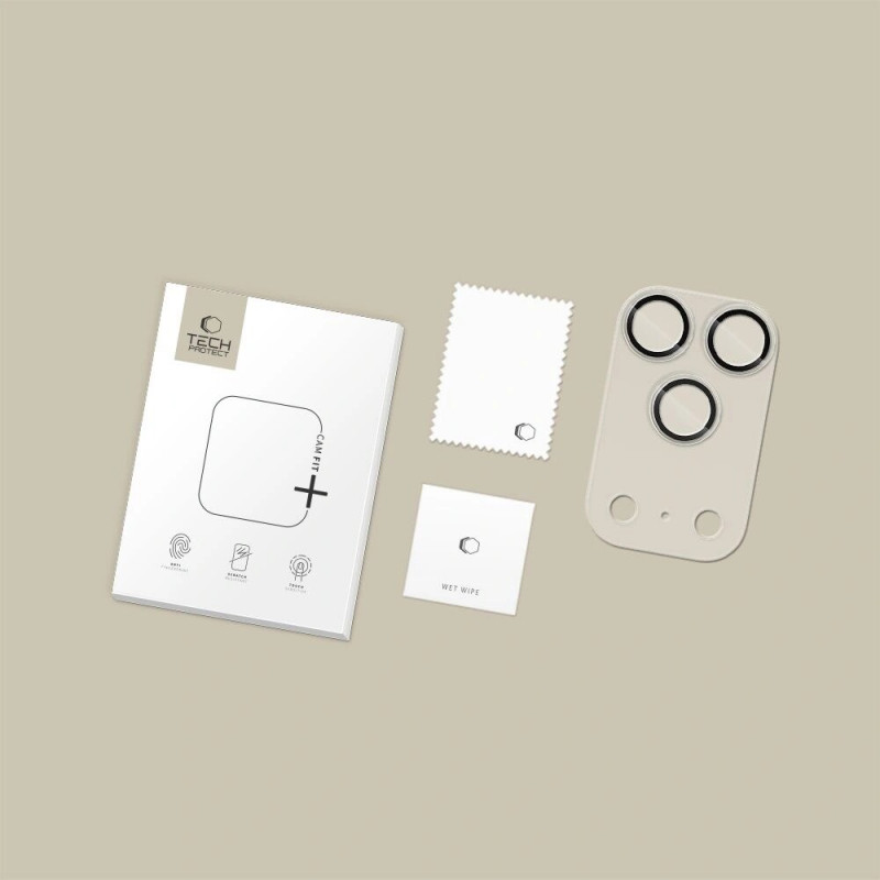 Tech-Protect Camfull Fit+ Proteção de Câmara para Apple iPhone 17 Pro, Matte Clear