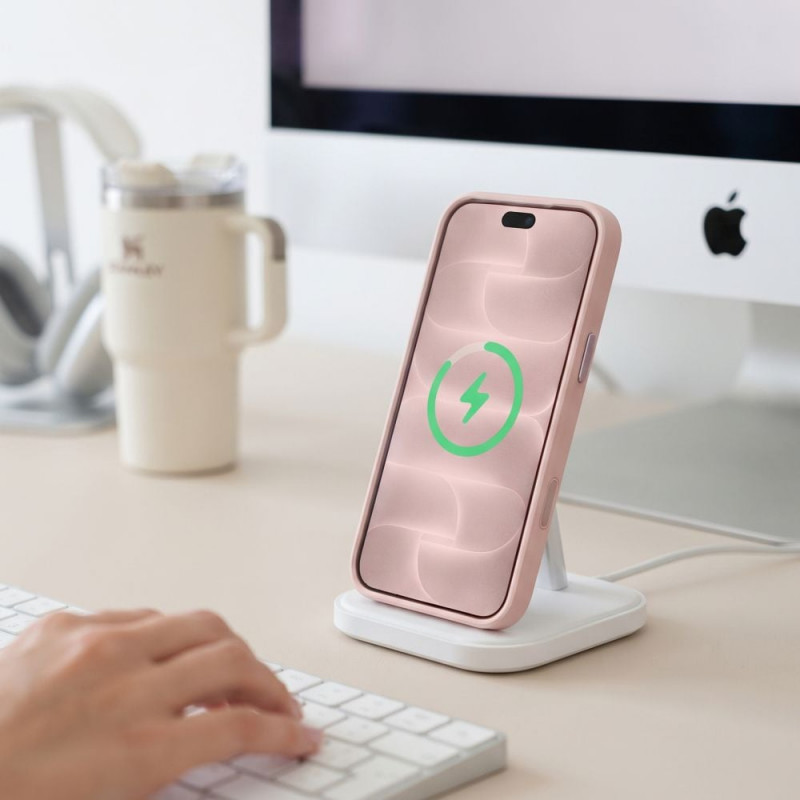 Capa Tech-Protect MagPeak MagSafe CC para Apple iPhone 17 Pro Max / 18 Pro Max THP6115, rosa mate