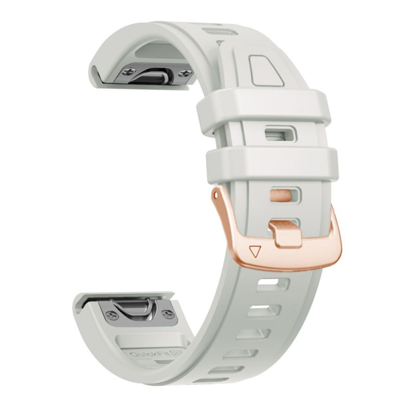 Pulseira de silicone Tech-Protect para Garmin Fenix 5s / 5s Plus / 6s / 6s Pro / 7s / 8 / 9 / 9 Pro 43 mm, cinzento névoa