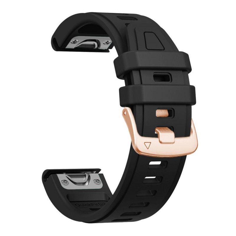 Pulseira de silicone Tech-Protect para Garmin Fenix 5s / 5s Plus / 6s / 6s Pro / 7s / 8 / 9 / 9 Pro 43 mm, preta