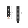 Pulseira de silicone Tech-Protect para Garmin Fenix 5s / 5s Plus / 6s / 6s Pro / 7s / 8 / 9 / 9 Pro 43 mm, preta