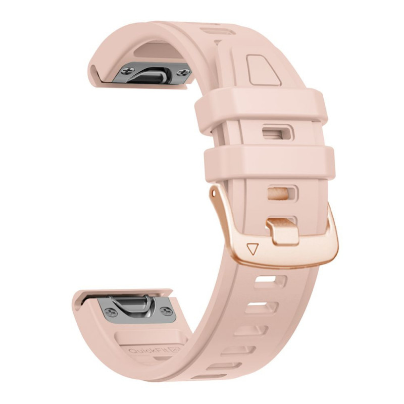 Pulseira de silicone Tech-Protect para Garmin Fenix 5s / 5s Plus / 6s / 6s Pro / 7s / 8 / 9 / 9 Pro 43 mm, rosa em pó