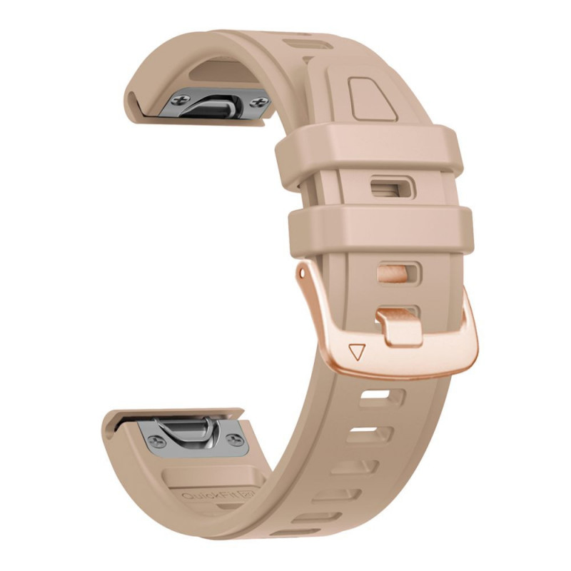 Pulseira de silicone Tech-Protect para Garmin Fenix 5s / 5s Plus / 6s / 6s Pro / 7s / 8 / 9 / 9 Pro 43 mm, nogueira