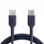 Cabo USB-C para USB-C Puro Icon 60W 1,5 m, azul-marinho