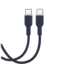 Cabo USB-C para USB-C Puro Icon 60W 1,5 m, azul-marinho