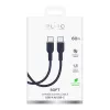 Cabo USB-C para USB-C Puro Icon 60W 1,5 m, azul-marinho