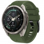 Pulseira de silicone Tech-Protect para Garmin Fenix 5 / 6 / 6 Pro / 7 / 8 / 8 Pro / E / 9 / 9 Pro 47 mm, verde militar