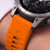 Pulseira de silicone Tech-Protect para Garmin Fenix 5 / 6 / 6 Pro / 7 / 8 / 8 Pro / E / 9 / 9 Pro 47 mm, laranja sinal
