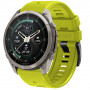 Pulseira de silicone Tech-Protect para Garmin Fenix 5 / 6 / 6 Pro / 7 / 8 / 8 Pro / E / 9 / 9 Pro 51 mm, Volt Lime