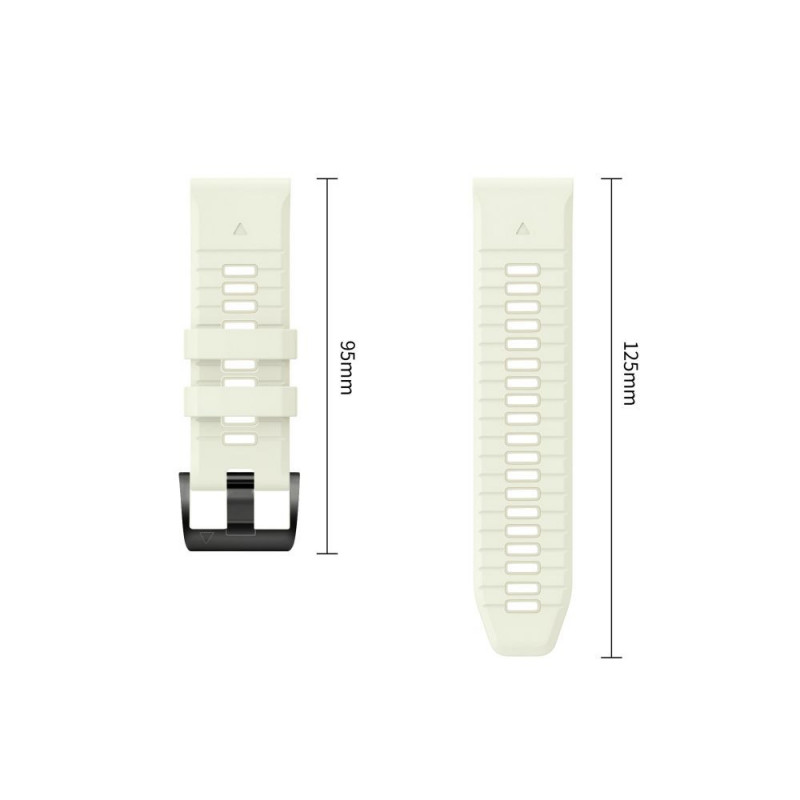 Pulseira de silicone Tech-Protect para Garmin Fenix 5 / 6 / 6 Pro / 7 / 8 / 8 Pro / E / 9 / 9 Pro 51 mm, cinzento pedra