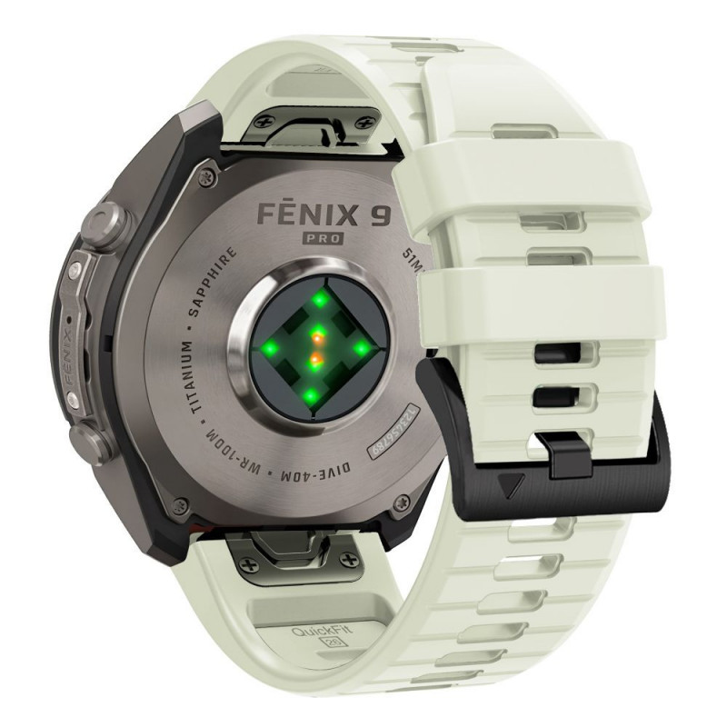 Pulseira de silicone Tech-Protect para Garmin Fenix 5 / 6 / 6 Pro / 7 / 8 / 8 Pro / E / 9 / 9 Pro 47 mm, cinzento pedra