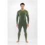 Conjunto de primeira camada de merino para homem Viking Altis Man Set, verde-escuro, M