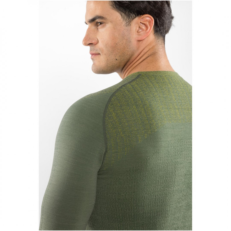Conjunto de primeira camada de merino para homem Viking Altis Man Set, verde-escuro, M