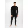 Conjunto de primeira camada Meriboo Man Set para homem Viking, preto, L