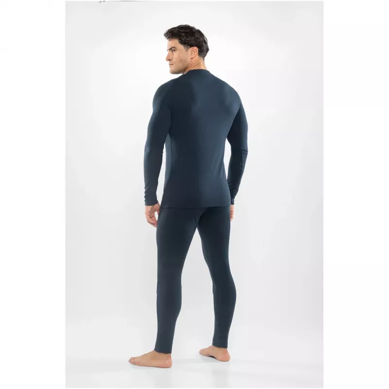 Conjunto de primeira camada merino para homem Viking Meriboo Man Set, azul-marinho, L