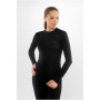 Conjunto de camada base para mulher Viking Meriboo Lady Set Merino, preto, M