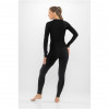 Conjunto de camada base para mulher Viking Meriboo Lady Set Merino, preto, M