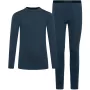 Conjunto de primeira camada Meriboo Man Set Merino para homem Viking, azul-marinho, XL