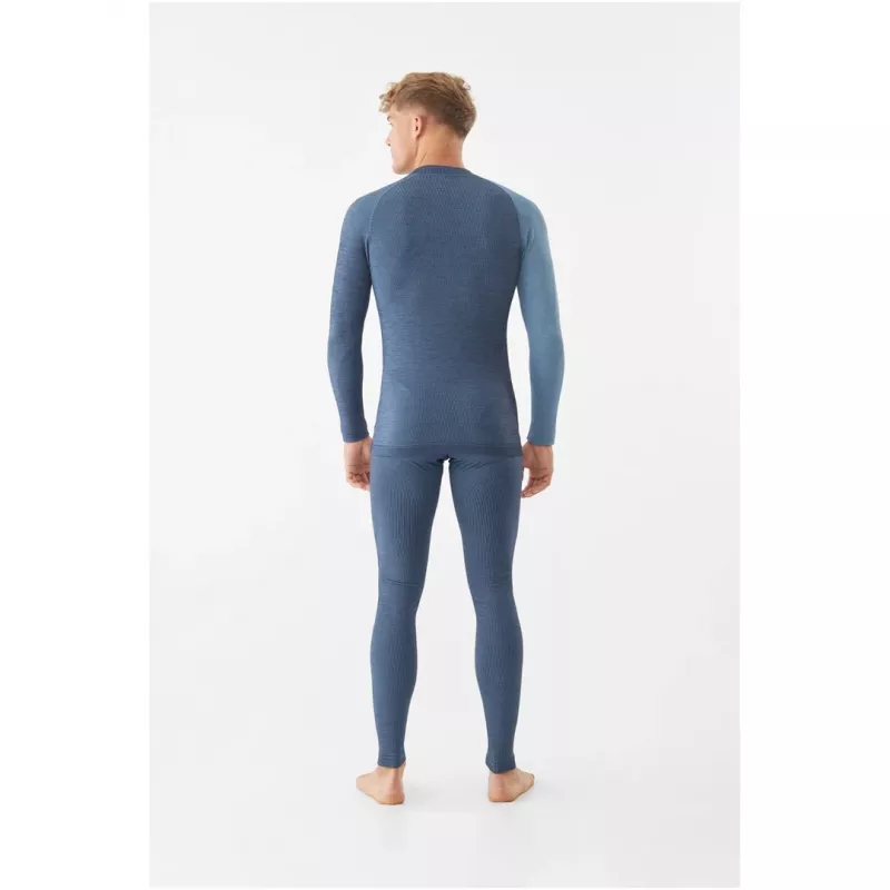 Conjunto de primeira camada merino para homem Viking Meriboo Man Set, azul-marinho, M