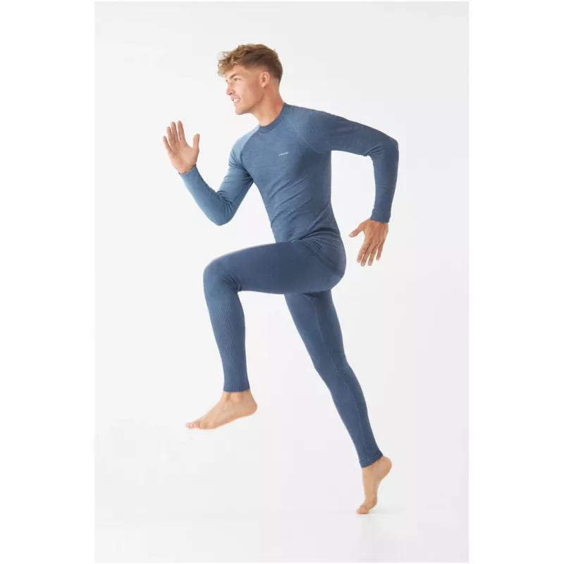 Conjunto de primeira camada merino para homem Viking Meriboo Man Set, azul-marinho, M