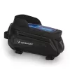 Bolsa de quadro para bicicleta Wozinsky WBB28BK com capa para telemóvel, 1,7 L, preta