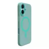 Capa de silicone MagSafe Puro Daylight para iPhone 16, verde