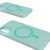 Capa de silicone MagSafe Puro Daylight para iPhone 16, verde